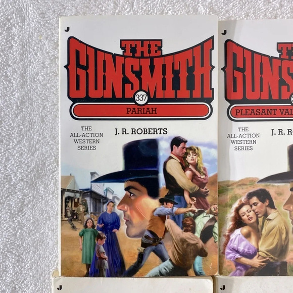 Vintage The Gunsmith All Action Western Romance Novel x4 - Picture 2 of 14